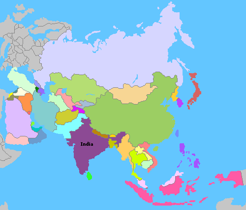 Map of Asia