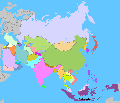 Map of Asia