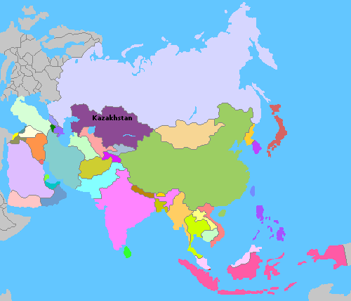 Map of Asia
