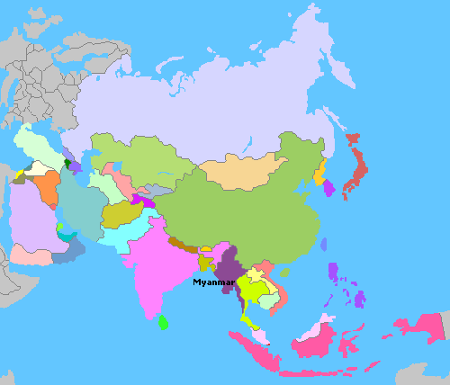 Map of Asia