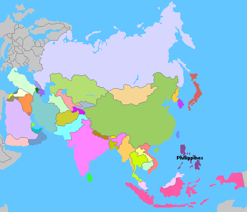 Map of Asia
