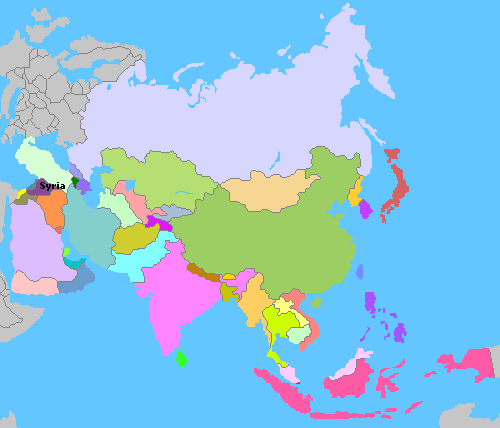 Map of Asia