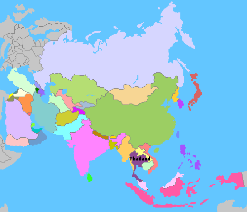 Map of Asia