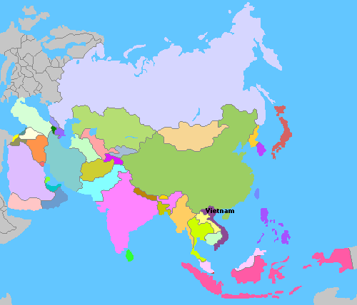 Map of Asia