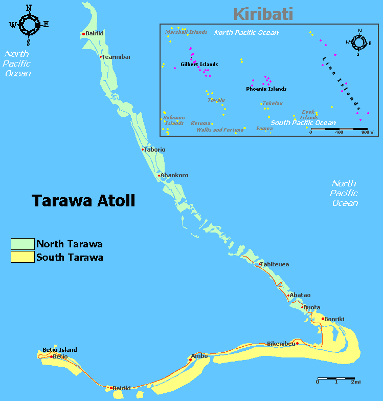 Map of Kiribati