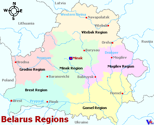 Map of Belarus