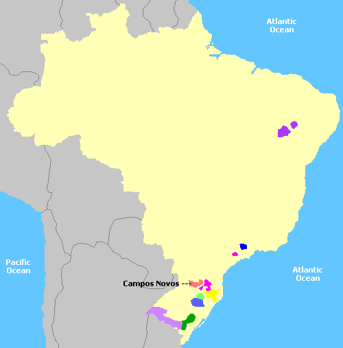 Map of Brazil