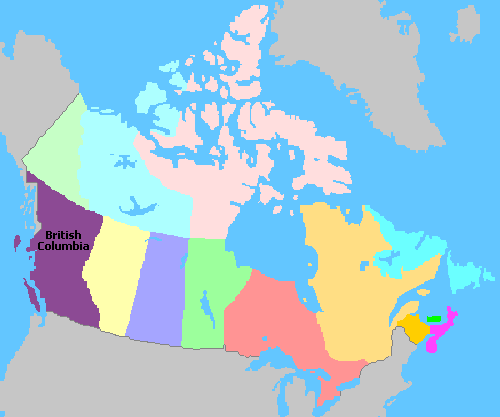 Map of Canada