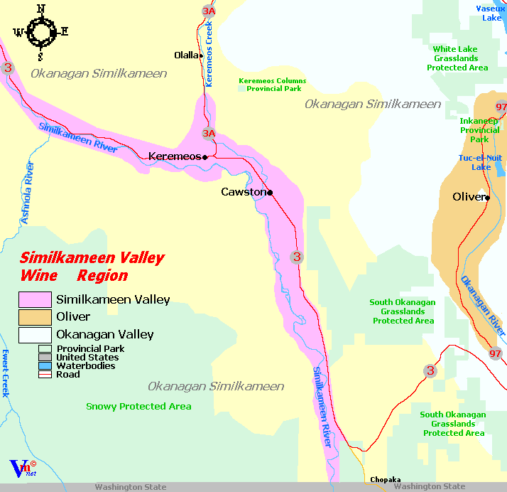 Map of BC's  Similkameen