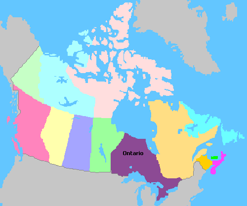 Map of Canada