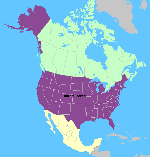 Map of the United States