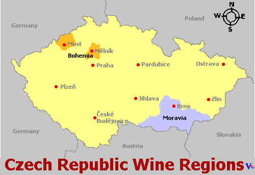 Map of Czech Republic