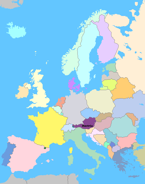Map of Europe Wine Regions