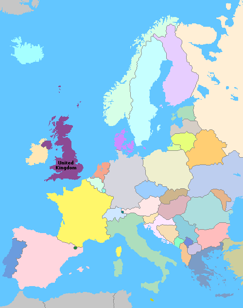 Map of Europe