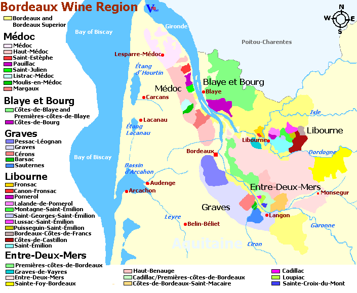 Bordeaux Wine Regions