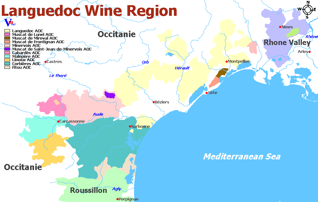 Languedoc Wine Regions