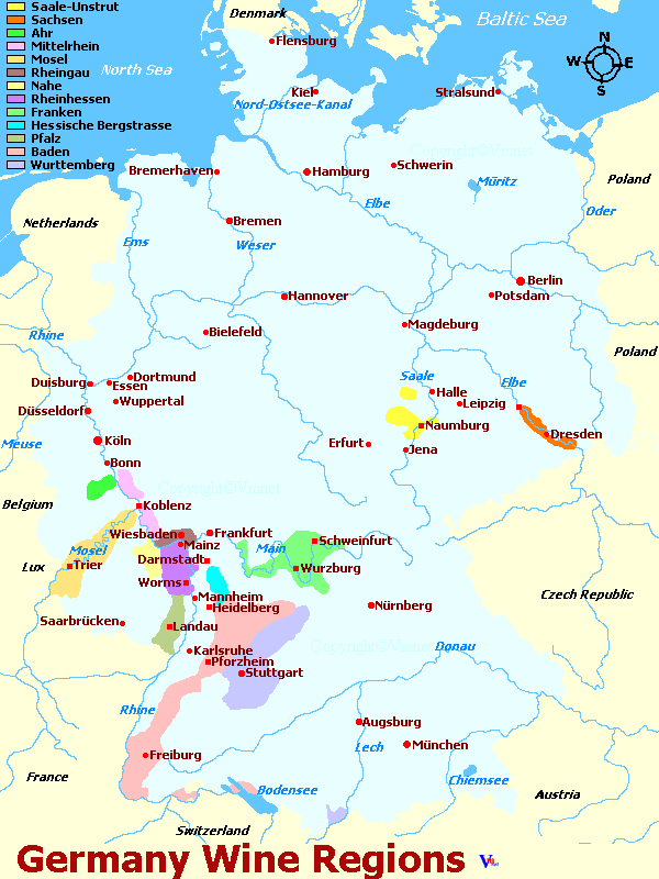 Germany Wine Growing Regions