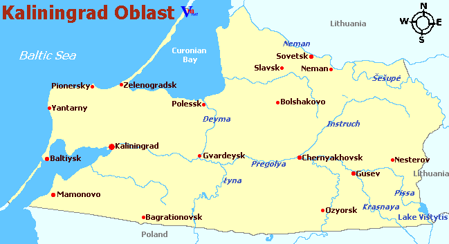 Kaliningrad Map