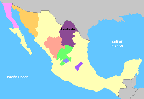 Map of Mexico Wine Regions