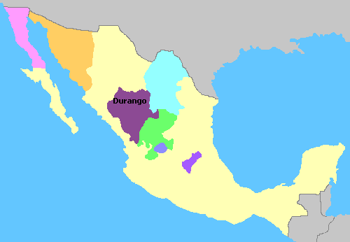 Map of Mexico Wine Regions