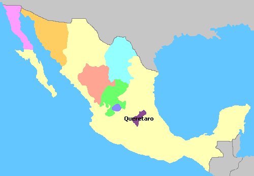 Queretaro Mexico Map
