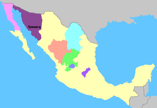 Map of Mexico Wine Regions