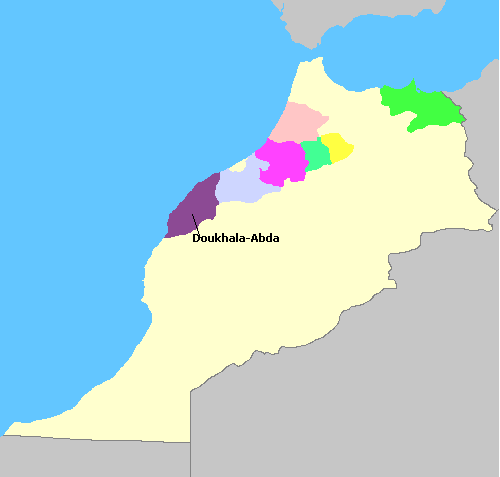 Map of Morocco Wine Regions