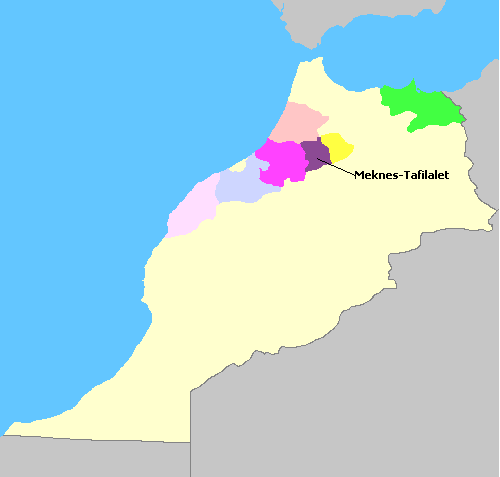 Map of Morocco Wine Regions