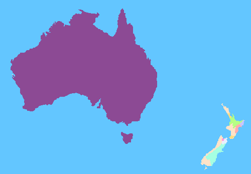 Map of Oceania