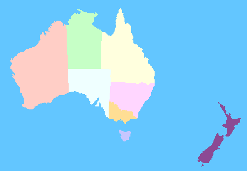 Map of Oceania