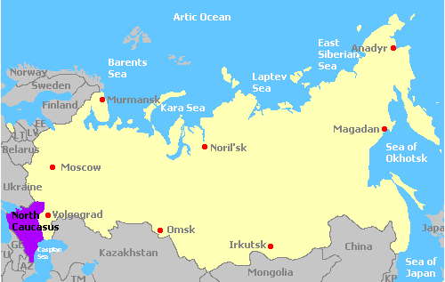 Map of Russia