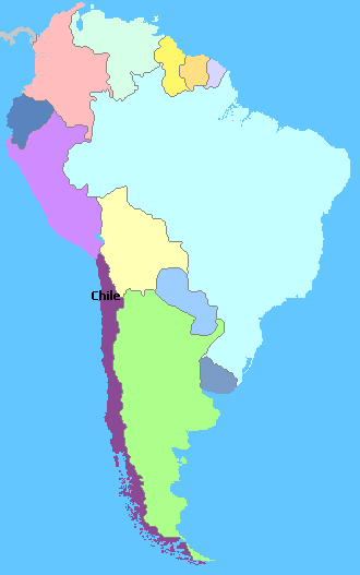 Map of South America Wine Regions