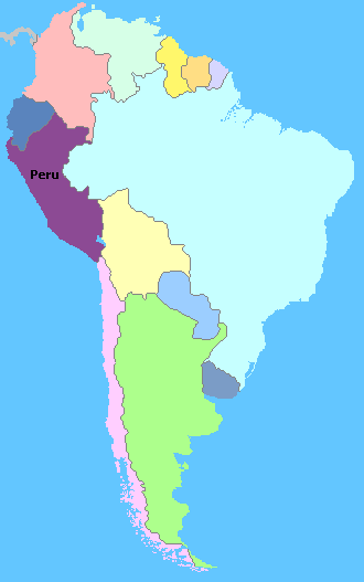 Map of South America Wine Regions