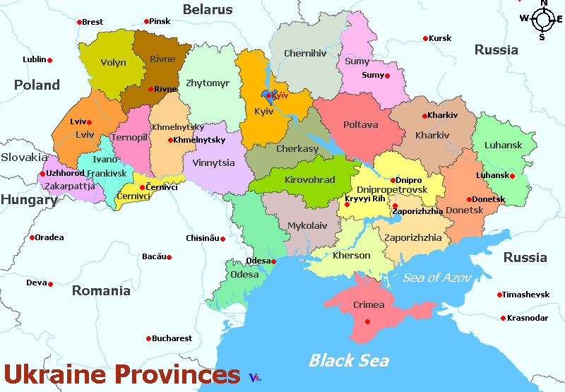 Map of Ukraine