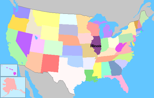 Map of the united_states USA