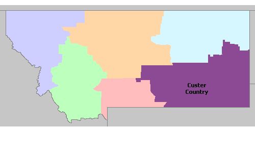 Map of Montana Wine Regions