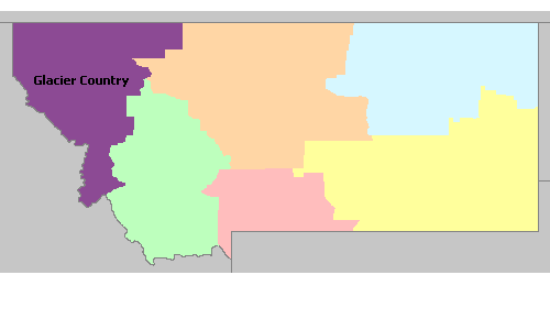 Map of Montana Wine Regions