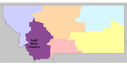 Map of Montana Wine Regions