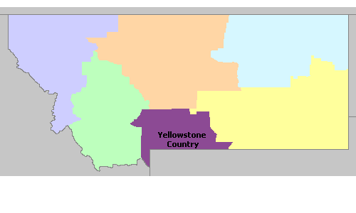 Map of Montana Wine Regions