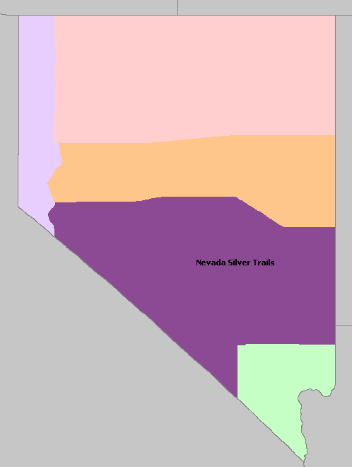 Map of Nevada Wine Regions