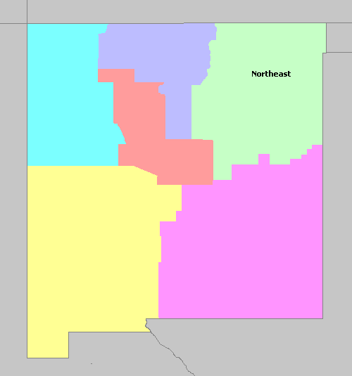 Map of New Mexico Wine Regions