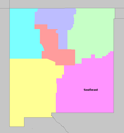 Map of New Mexico Wine Regions
