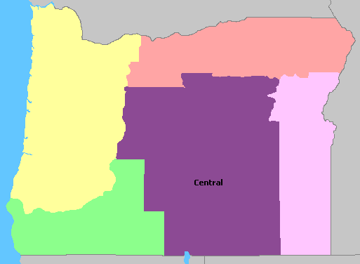 Map of Oregon Wine Regions
