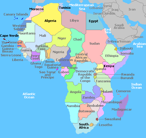 Map of Africa