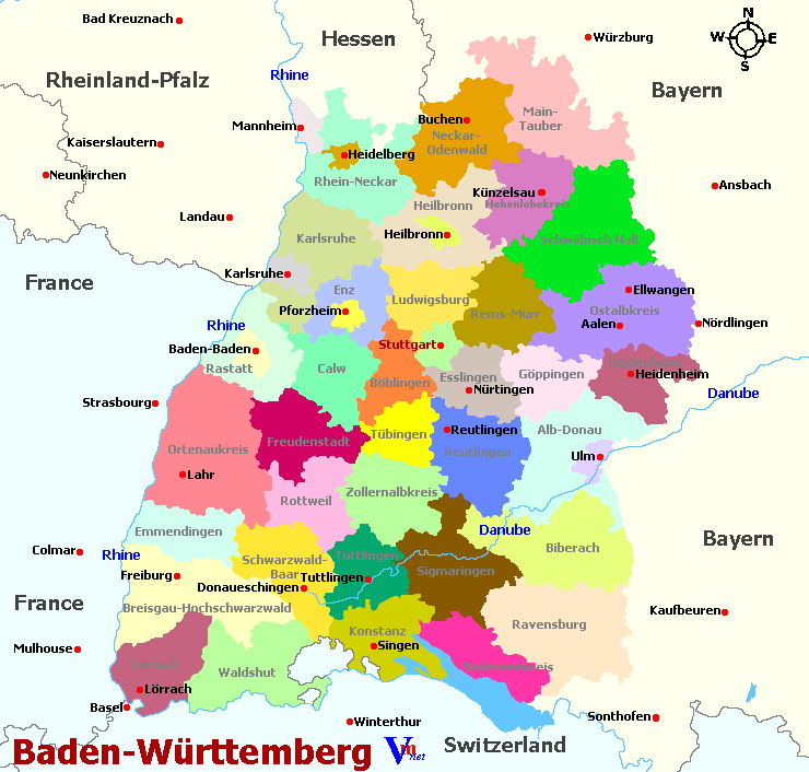 Baden-Wurttemberg Wine Region