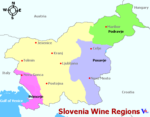 Map of Slovenia